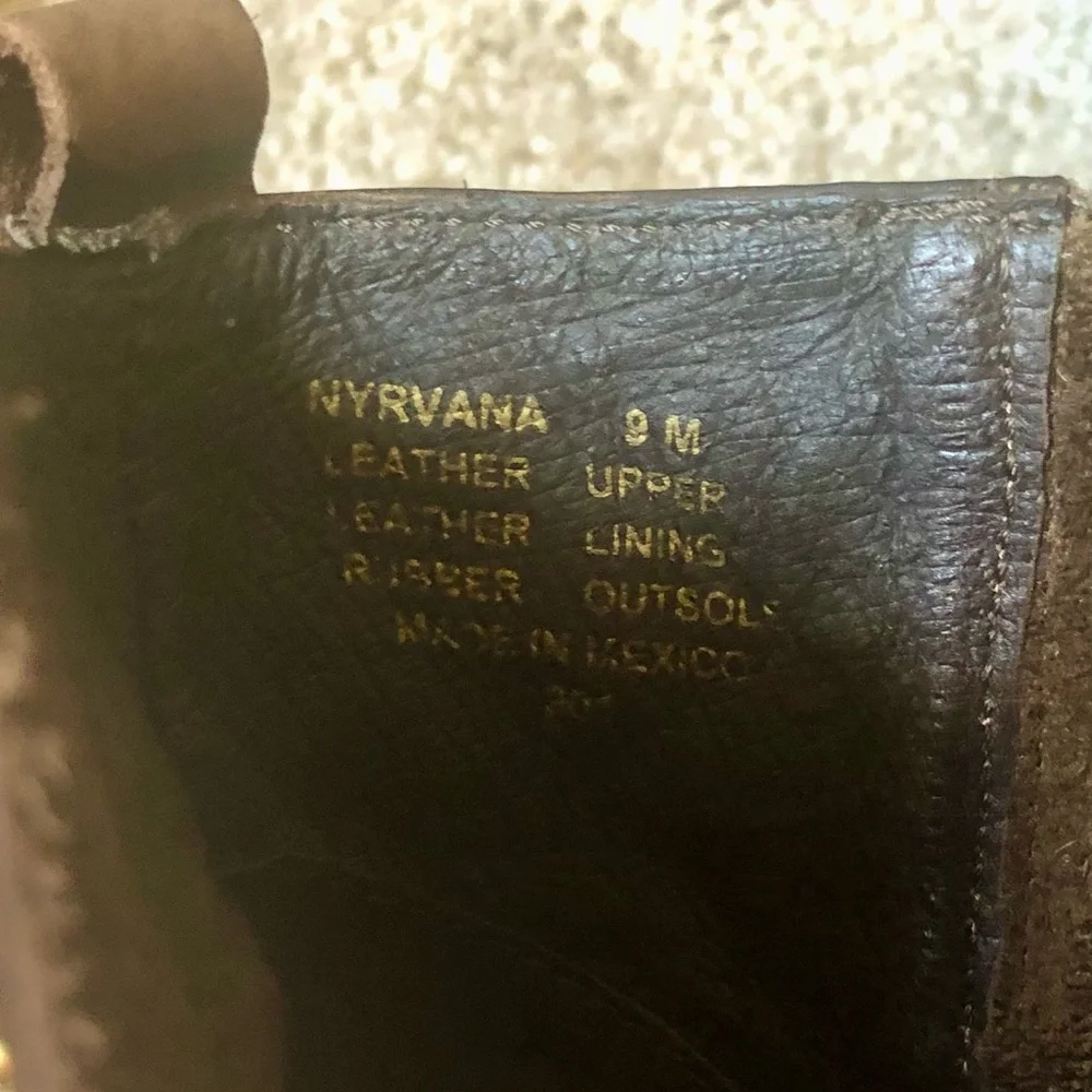 Steve Madden Nyrvana Brown Leather Ankle Boots
